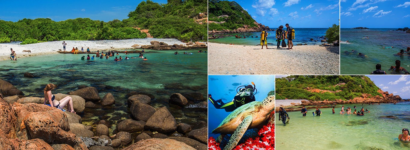 Pigeon Island Marine National Park snorkeling near Trincomalee