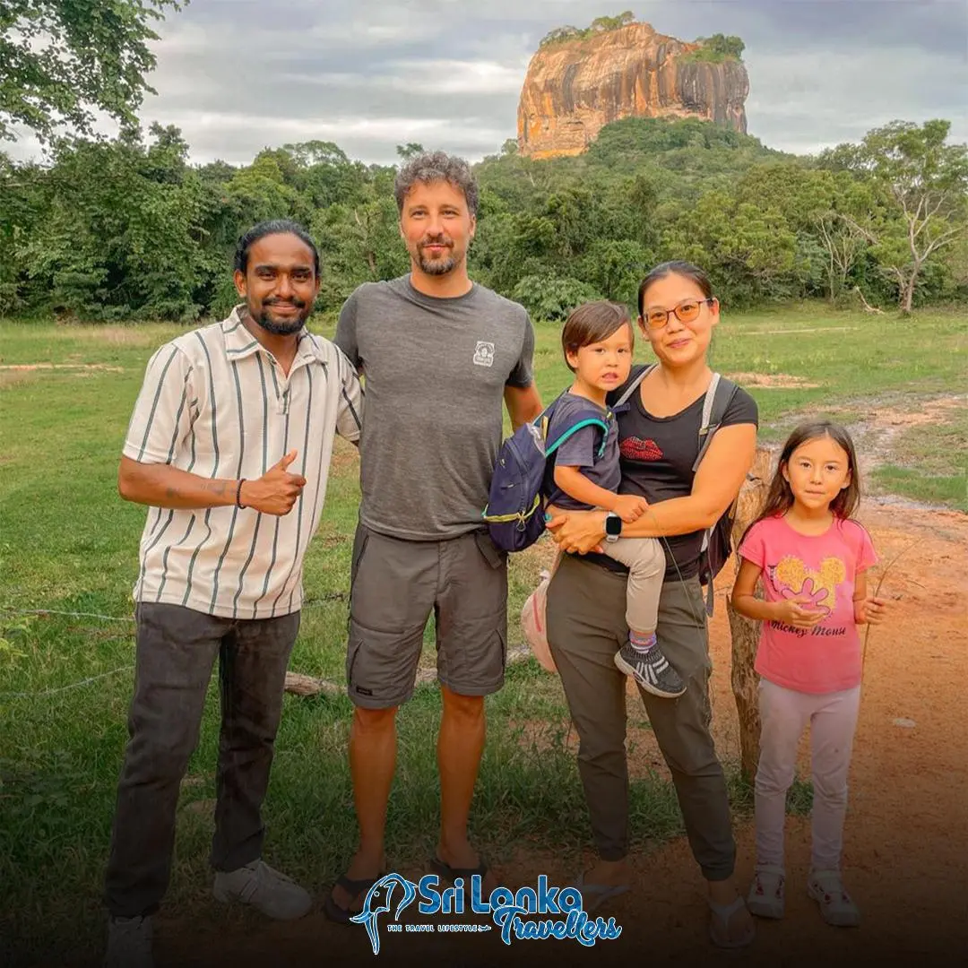 Guests at Sigiriya on a 10 day Sri Lanka itinerary
