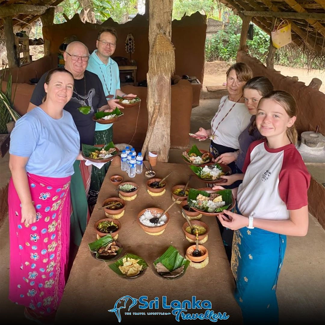 Guests at a viewpoint on a private driver tour in Sri Lanka