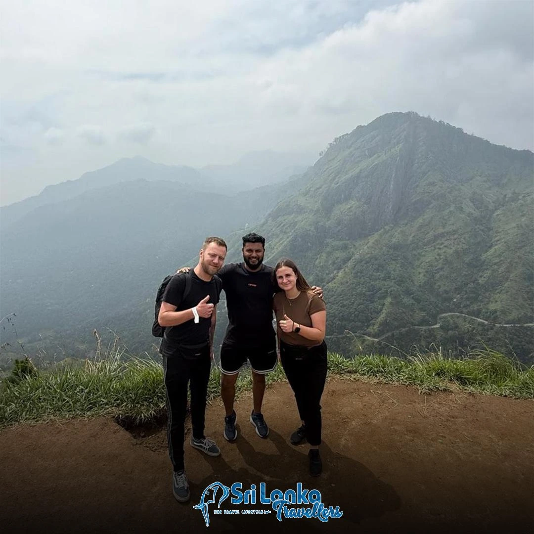 Australian family at a Sri Lanka viewpoint